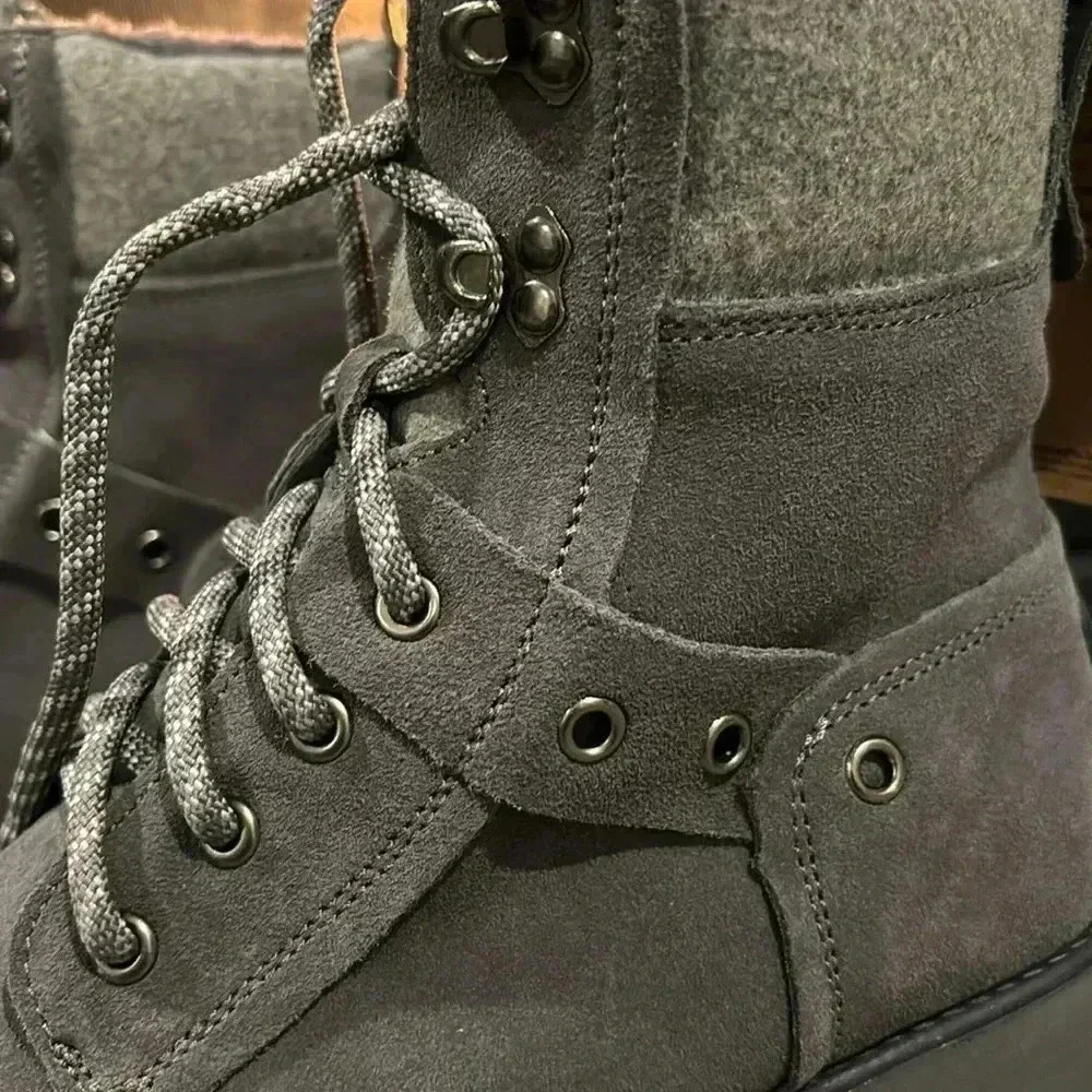 BEARPAW Alicia Never wet boots, cow suede upper, sheepskin foot bed,rugged sole